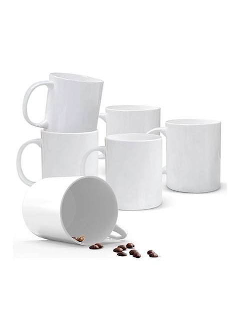 4 Piece Large and Lightweight Espresso Cups Porcelain Coffee Mugs for Latte Cappuccino Mocha Cocoa, 14oz Porcelain Tea Cups with Handles