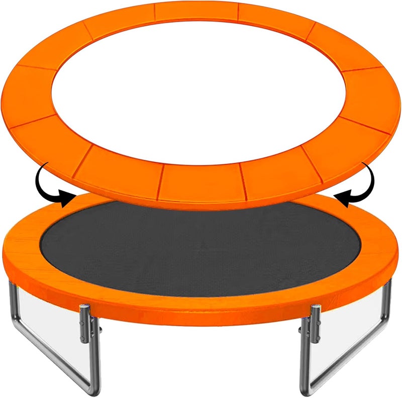 LOYNYE 12FT 14FT 15FT Trampoline Pad Replacement Upgraded Trampoline Spring Cover, 16FT Foam Trampoline Safety Padding Round, Waterproof Tear-Resistant, No Holes for Pole - Image 1