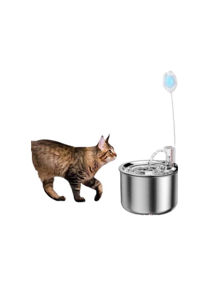 A.M Cat Water Fountain, 2.0L/68oz Pet Drinking Fountain, Automatic Cat Fountain with Quiet Pump, Dishwasher Safe Design, Suitable for Multiple Pets With Sensor - Image 1