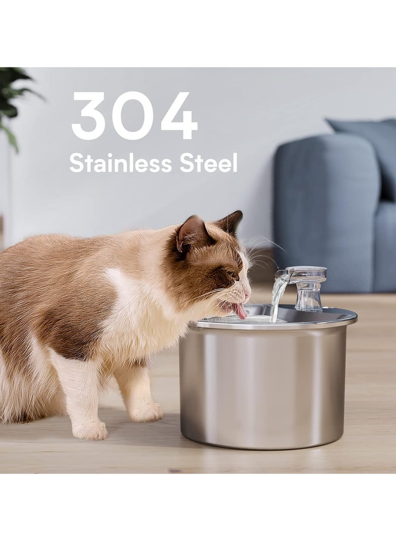 A.M Cat Water Fountain, 2.0L/68oz Pet Drinking Fountain, Automatic Cat Fountain with Quiet Pump, Dishwasher Safe Design, Suitable for Multiple Pets With Sensor - Image 2