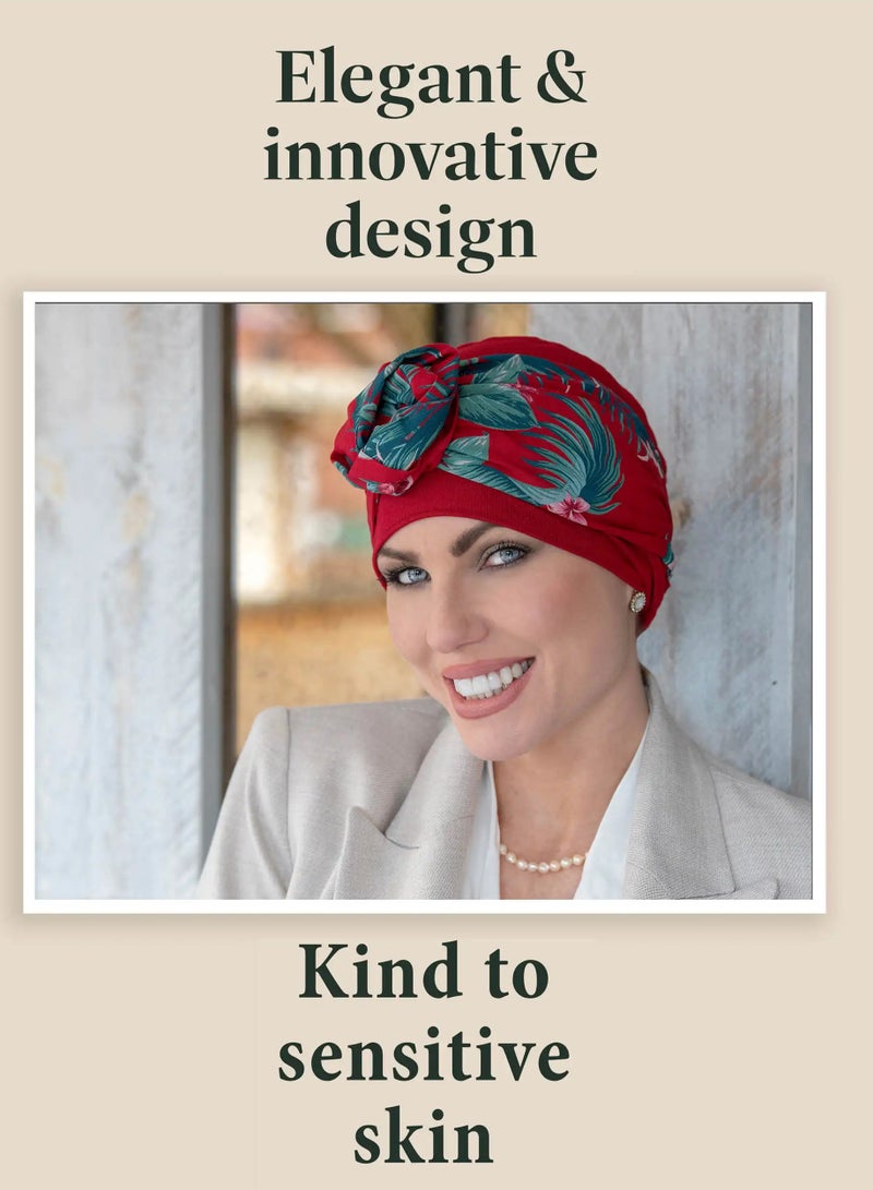 Rung Mirabella Red Rose -  Luxury Bamboo Headwear for Women - Image 2
