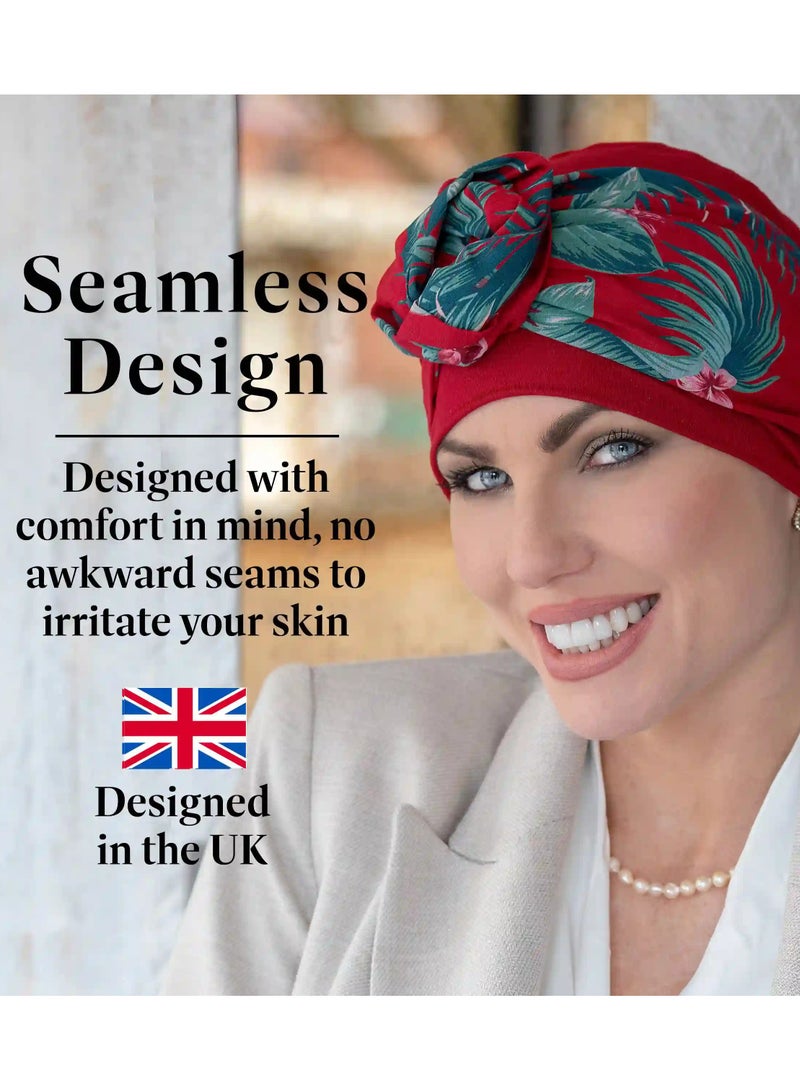 Rung Mirabella Red Rose -  Luxury Bamboo Headwear for Women - Image 4