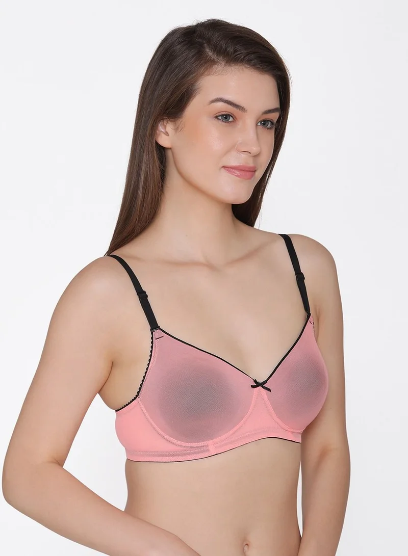 كلوفيا Clovia Peach Padded Non-Wired T-Shirt Bra