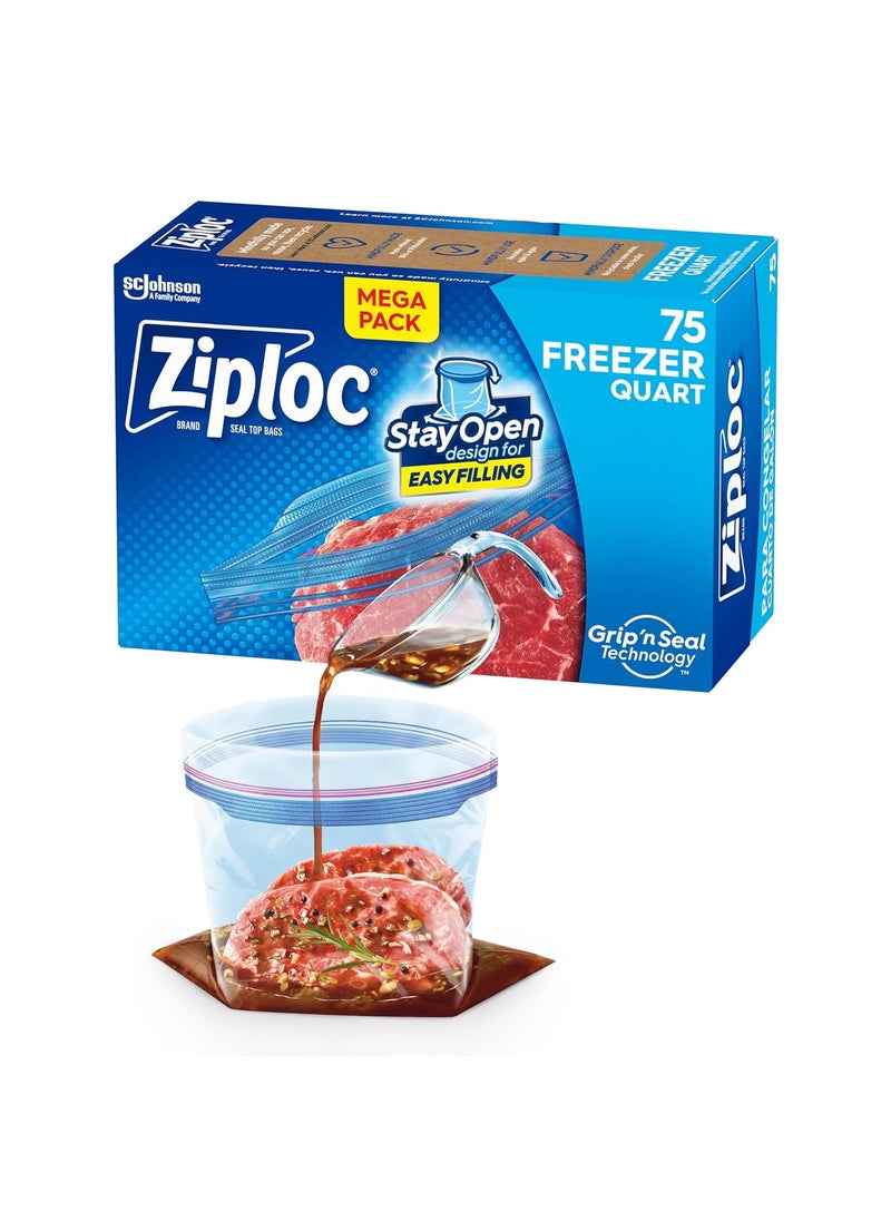 Ziploc Ziploc Plastic Sandwich Easy Open Bags 580 Quantity (White) (Pack of 1)  - Image 1