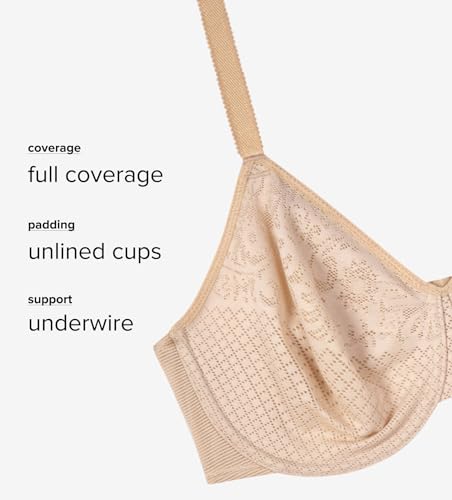 Wacoal Women's Visual Effects Minimizer Bra,Sand,36H - Image 5