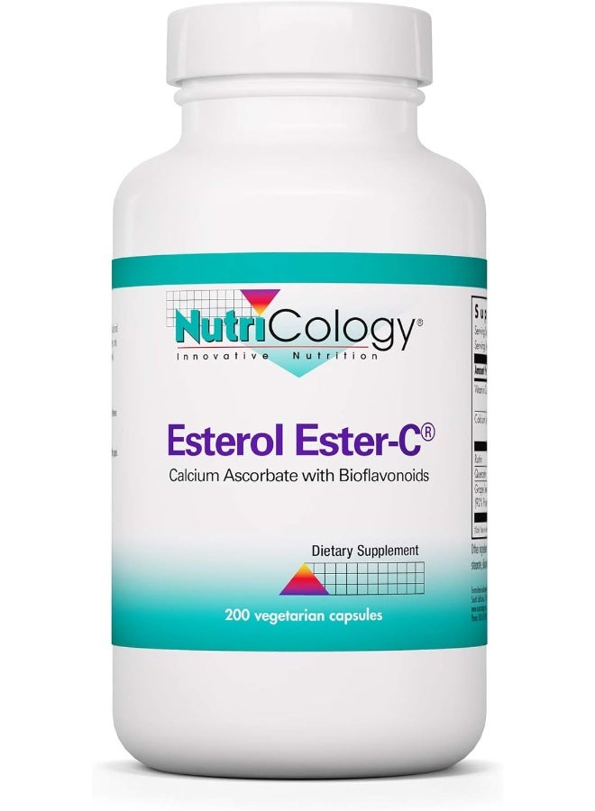 Nutricology Esterol Ester-C - Vitamin C 1350mg Supplement, Immune Support, Calcium Ascorbate with Bioflavonoids, Ascorbic Acid, Rutin, Quercetin, Vegan Capsules - 200 Count - Image 1