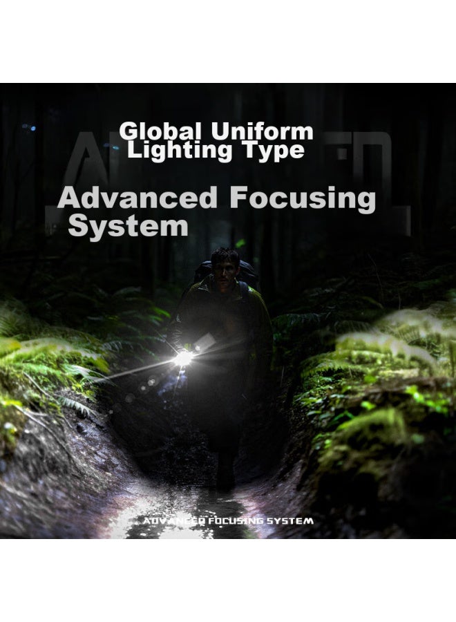 SupFire X60-P Flashlight, High Brightness, Long Battery Life, Outdoor Work, Ultra-Bright, Compact, Military-Grade, Outdoor Special, 100000 Lumens - Image 4