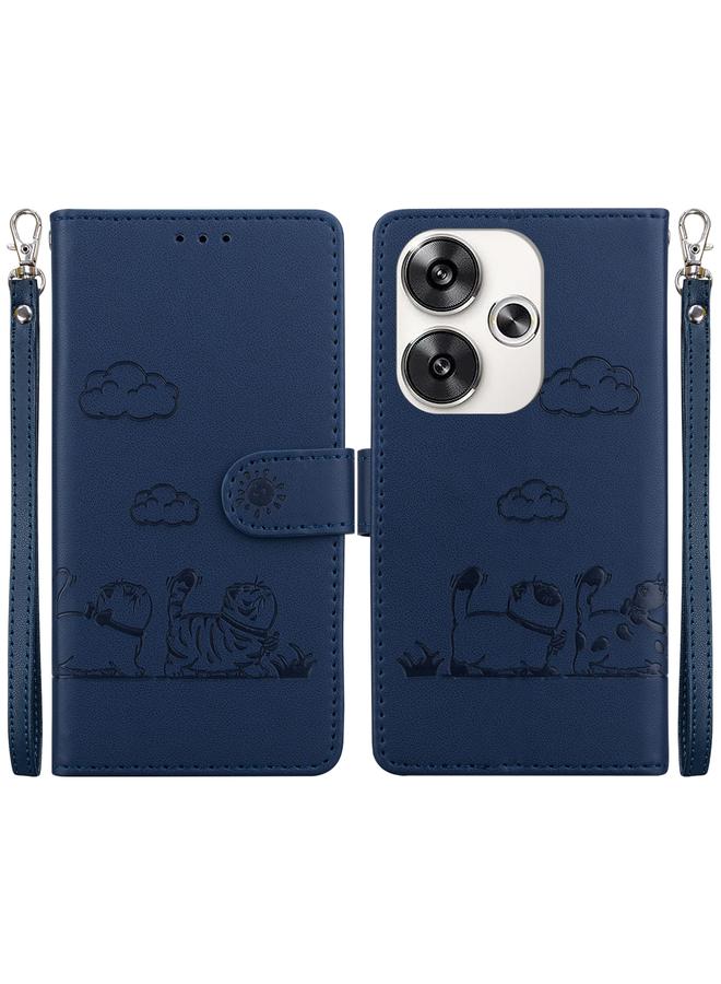 Case For Xiaomi Poco F6 Cute Cats RFID Leather Phone Case