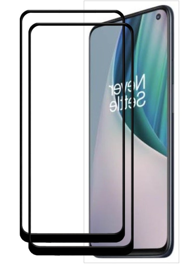ACLIX 2 Pieces Antistatic ESD Dustproof Premium Quality High Definition Tempered Glass Screen Protector Designed For OnePlus Nord N10 5G - Image 1
