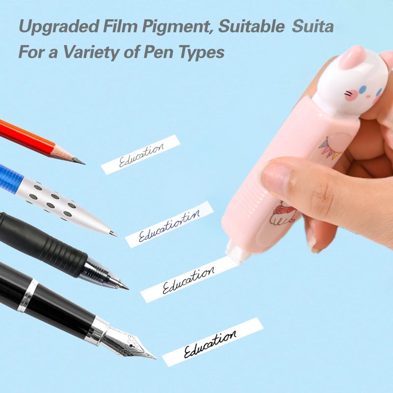PANDENNER Correction Tape, Mini Retractable Correction Tape Pen, with Aesthetic Cute Cat Applicator,for Back To School Office Supplies. - Image 4