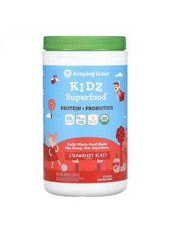 Amazing Grass Amazing Grass Kidz Superfood Protein + Probiotics Strawberry Blast 8.9 oz (255 g) 
