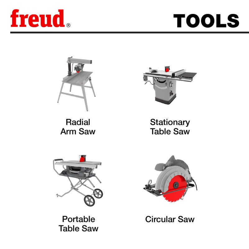 Freud LU83R008: 8" Thin Kerf Combination Blade - Image 3