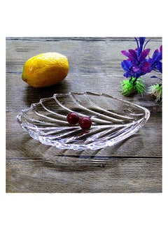 Generic Leaf Clear Fruit Plate pack of 6  - Image 3