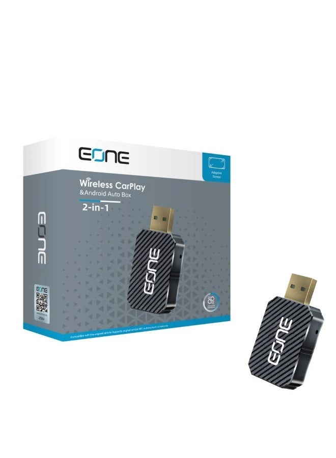 Eone 2-in-1 Wireless CarPlay Adapter with Android Auto, Fast Connection, and Plug & Play with Type-C Port - Image 2