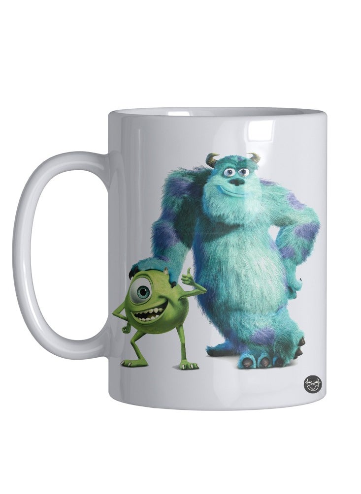 Reeman Design A white mug printed with the design of the character of The monsters 