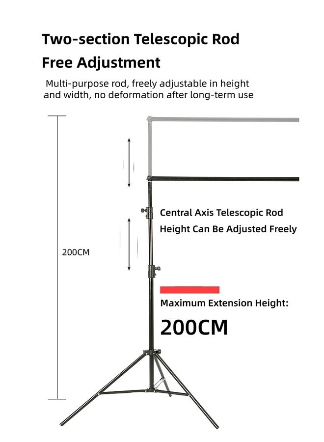 Portable 120-Inch 16:9 Foldable Projection Soft Screen (Milk Silk Projection Cloth), With A Tripod Stand And Portable Storage Bag No Wrinkles, Home High-Definition 4K Projection Screen, Suitable For Indoor Home Theaters, Outdoor Backyard Viewing, And Outdoor And Travel Scenarios - Image 5