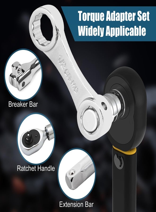 Fuceter Torque Wrench Adapter Set 12 PCS - Chrome Molybdenum Steel, SAE 12 Point Box End 3/8" Square Drive Torque Wrench Extension Adapter for Hard to Reach Place - Image 4