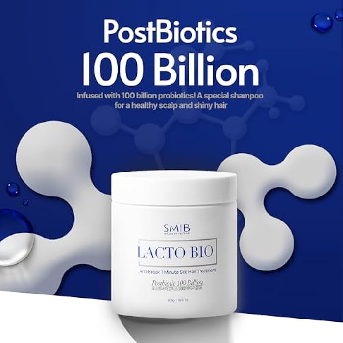 SMIB علاج الشعر الحريري SMIB Lactobio 1'Min - تركيبة مدعومة بـ 100 مليار بروبيوتيك لشعر حريري وصحي - تغذية وحماية - تقوية وتغذية مع رعاية متقدمة لفروة الرأس - تركيبة كورية (14.10 أونصة)  - Image 2