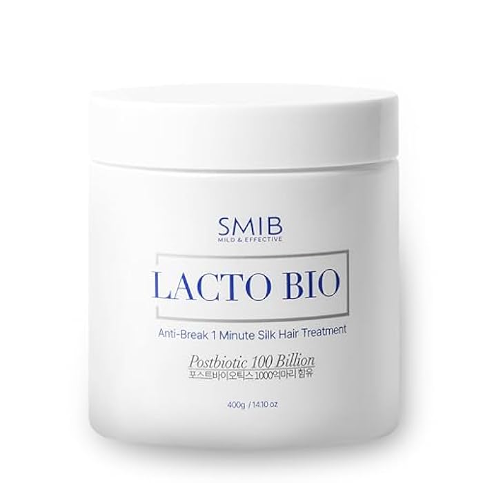 SMIB علاج الشعر الحريري SMIB Lactobio 1'Min - تركيبة مدعومة بـ 100 مليار بروبيوتيك لشعر حريري وصحي - تغذية وحماية - تقوية وتغذية مع رعاية متقدمة لفروة الرأس - تركيبة كورية (14.10 أونصة)  - Image 1