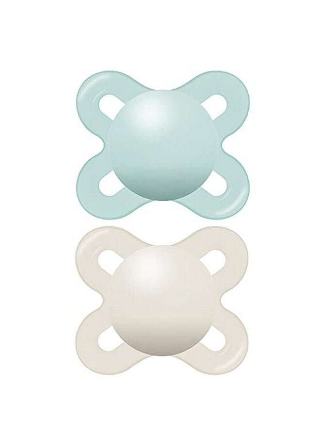 MAM Original Start Matte Newborn Baby Pacifier Best Pacifier For Breastfed Babies Sterilizer Case Unisex 03 Months (Pack Of 2)  - Image 1