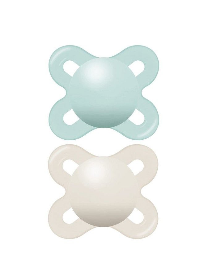 MAM Original Start Matte Newborn Baby Pacifier Best Pacifier For Breastfed Babies Sterilizer Case Unisex 03 Months (Pack Of 2)  - Image 2