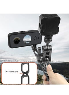 Y&D Extension Arm Mount for Gopro, Aluminum Alloy Helmet Stick Kit with a Standard 1/4 Hole Metal Pole Accessories Insta360 One X3/X2/X/R, Go 2 and DJI Osmo GoPro Hero  - Image 4
