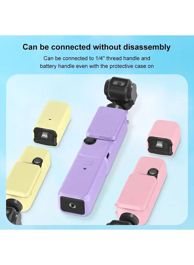 Body Lens Handle Screen Mic Control Silicone TPU Cover Set Black For Osmo Pocket 3 - Image 1