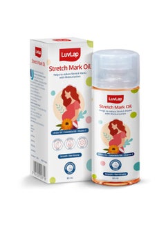 Luvlap Stretch Mark Oil for Pregnant Women, Stretch Mark Removal & Prevention, Enriched with Onion Oil, Calendula Oil & Vitamin E, Dermatologically Tested, Safe during Pregnancy, 80ml  - Image 1