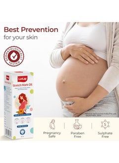 Luvlap Stretch Mark Oil for Pregnant Women, Stretch Mark Removal & Prevention, Enriched with Onion Oil, Calendula Oil & Vitamin E, Dermatologically Tested, Safe during Pregnancy, 80ml  - Image 3