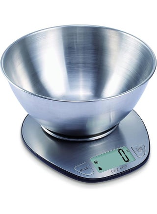 Exzact Electronic Kitchen Scale Stainless Steel Baking Scale - Large Display Wet And Dry Food Weighing Scale With Stainless Steel Mixing Bowl - Easy Switch Between Imperial And Metric - Max 5 Kgs - pzsku/Z4C74BB18EEB827FF6327Z/45/_/1741166919/701c45bd-bf23-492d-9f9d-6721134ffa9f