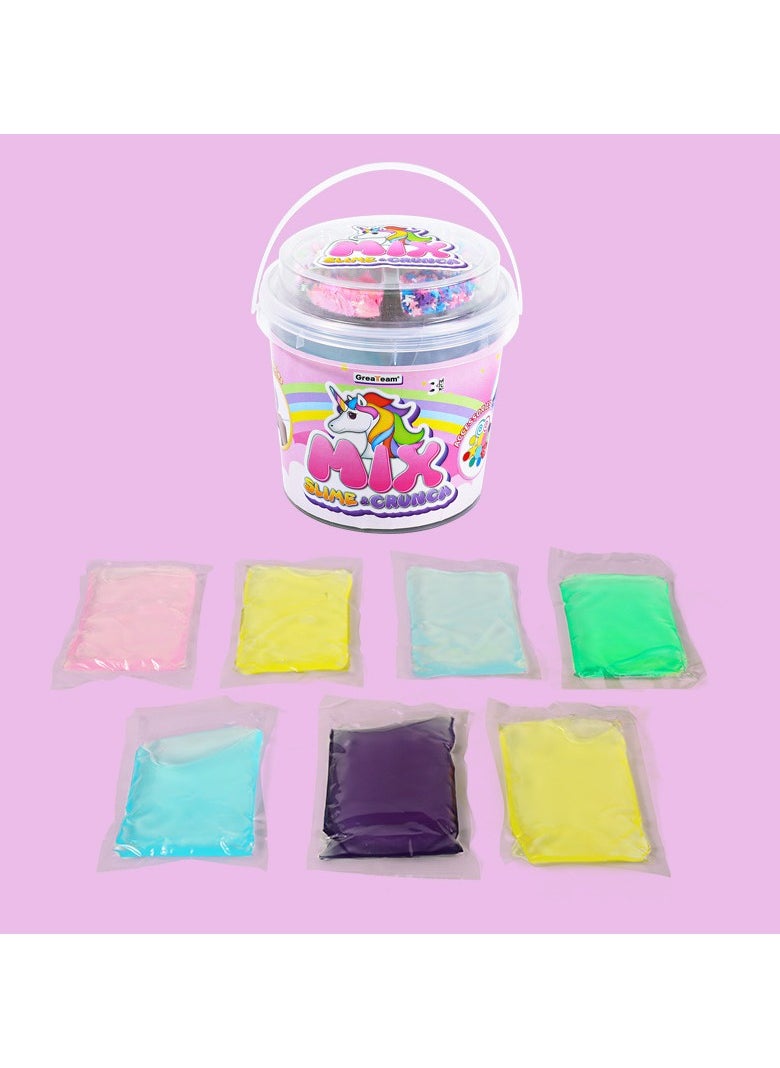 Bubble Up Unicorn Crystal Slime Kit - Rainbow Colors with Sprinkles, Girl Toys Gifts for Kids Aged 3 Years and Up  - Image 3