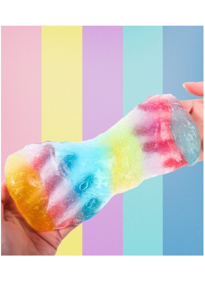 Bubble Up Unicorn Crystal Slime Kit - Rainbow Colors with Sprinkles, Girl Toys Gifts for Kids Aged 3 Years and Up  - Image 1
