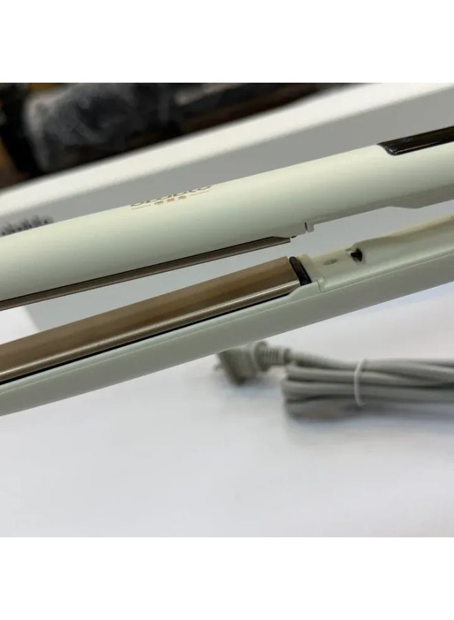 Professional Ceramic Hair Straightener with Digital LCD Display – Adjustable Temperature Flat Iron for Fast Heating, Anti-Frizz Hair Styling, White - Image 4