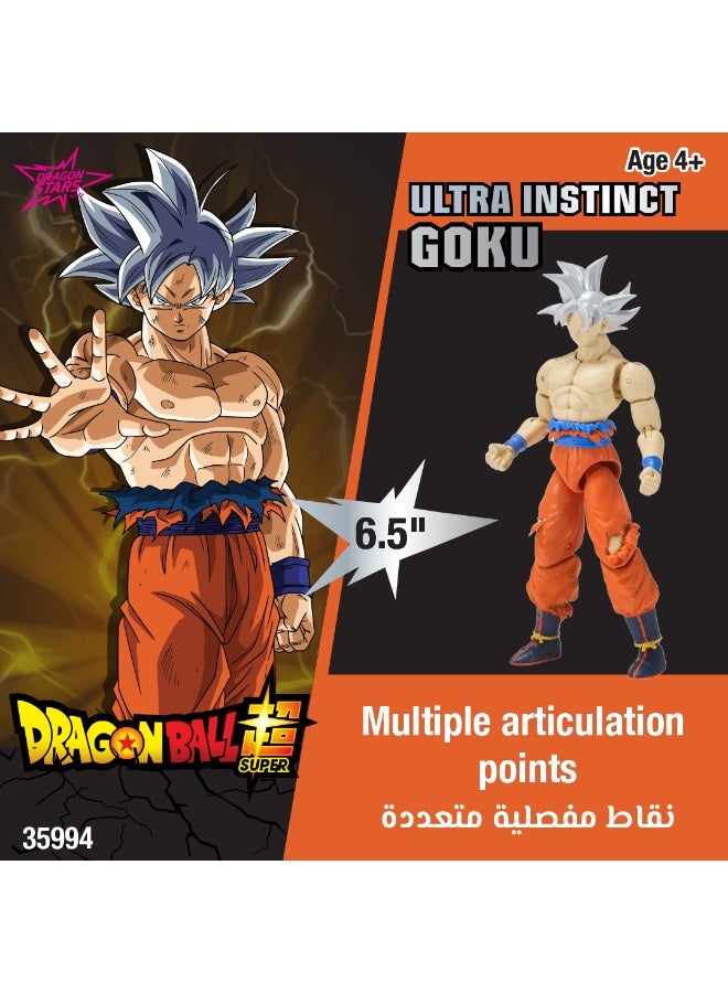 Bandai Dragon Ball Stars Figure Ultra Instinct Goku 6.5-Inches | Collectible Action Figure | Display Figure | Interchangeable Hands | Articulated Toy Figure | Perfect Gift for Collectors, Manga & Anime Lovers! - Image 3