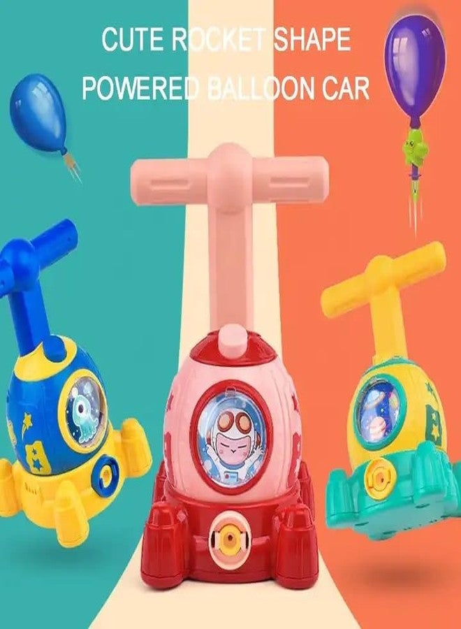 Cable World® Balloon Launcher for Kids, Power Balloon Car Toy for Kids, Manual Baloon Pump Cars Toys for Boys Girls (Multi Color) (Space) - Image 4