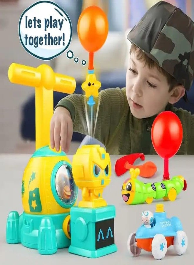 Cable World® Balloon Launcher for Kids, Power Balloon Car Toy for Kids, Manual Baloon Pump Cars Toys for Boys Girls (Multi Color) (Space) - Image 5