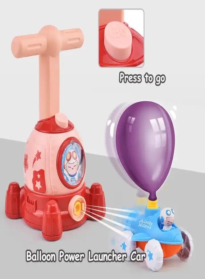 Cable World® Balloon Launcher for Kids, Power Balloon Car Toy for Kids, Manual Baloon Pump Cars Toys for Boys Girls (Multi Color) (Space) - Image 3