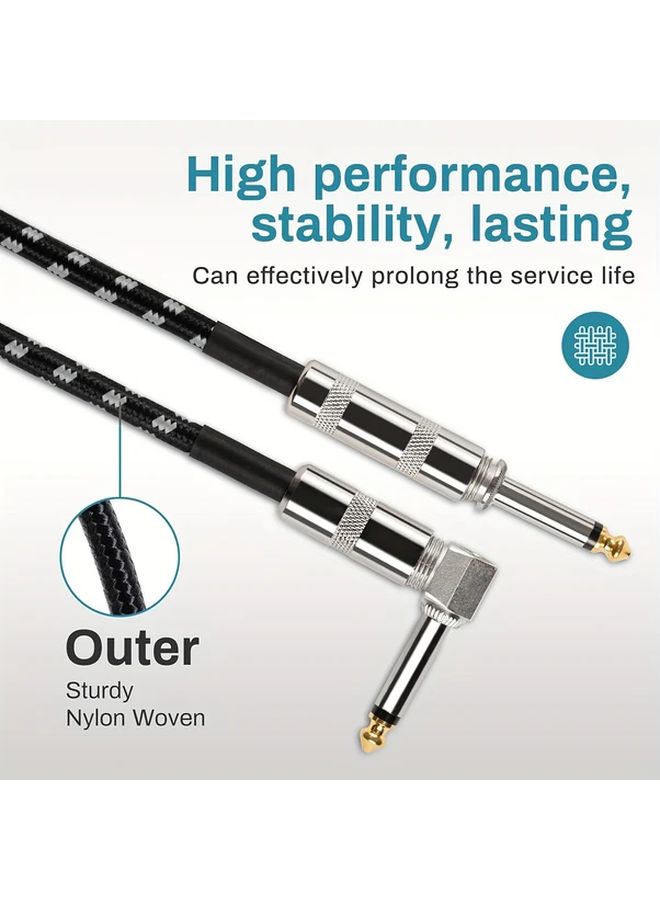 High Fidelity Guitar Bass Amplifier Cable 59 06 Inch Black RCA Male to Male - Image 5
