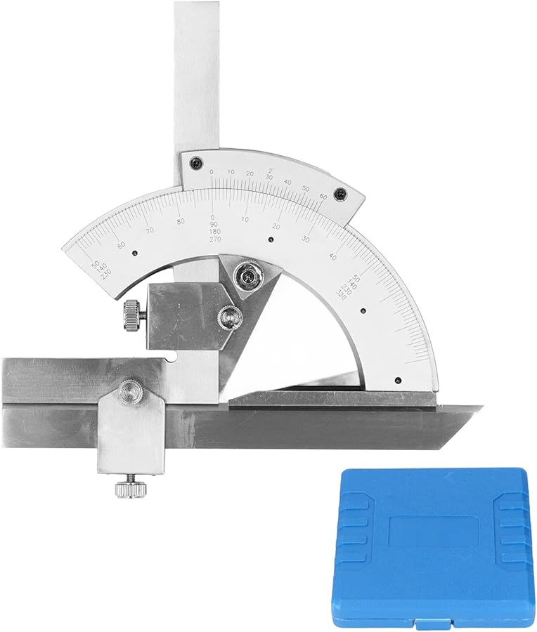 مقياس زوايا عالمي دقيق من الفولاذ المقاوم للصدأ لقياس الزوايا في أعمال النجارة - Image 2