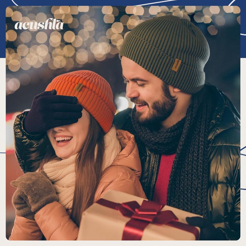 ACUSHLA 100% Merino Wool Beanie for Men & Women Oversize Winter Hat Unisex Knit Watch Cap for Cold Weather - Image 2