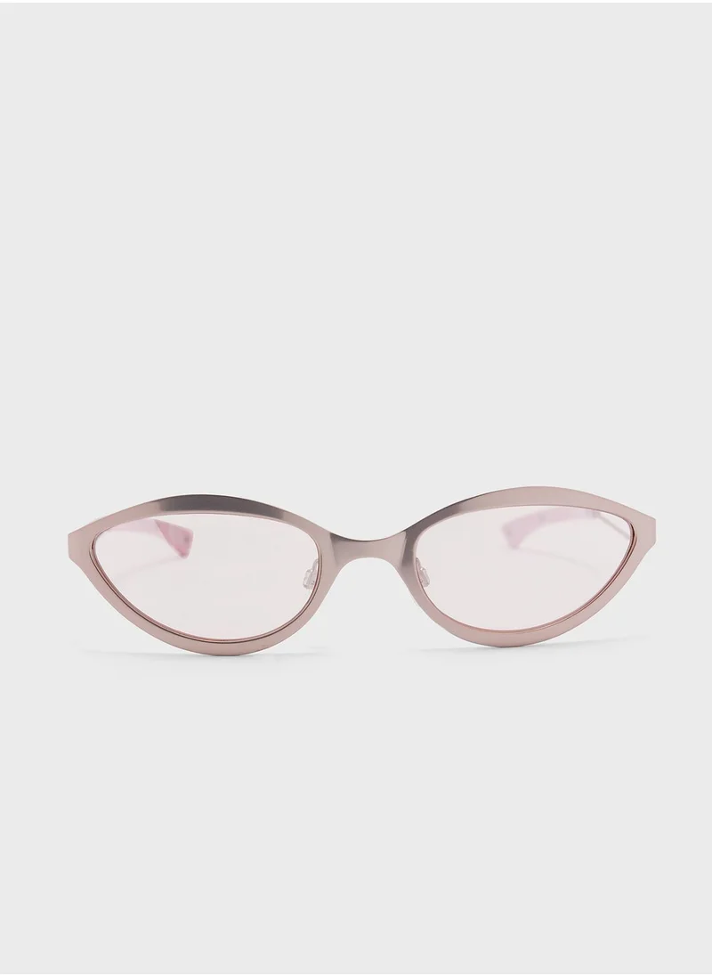 Le Specs Glitch Shape Sunglasses