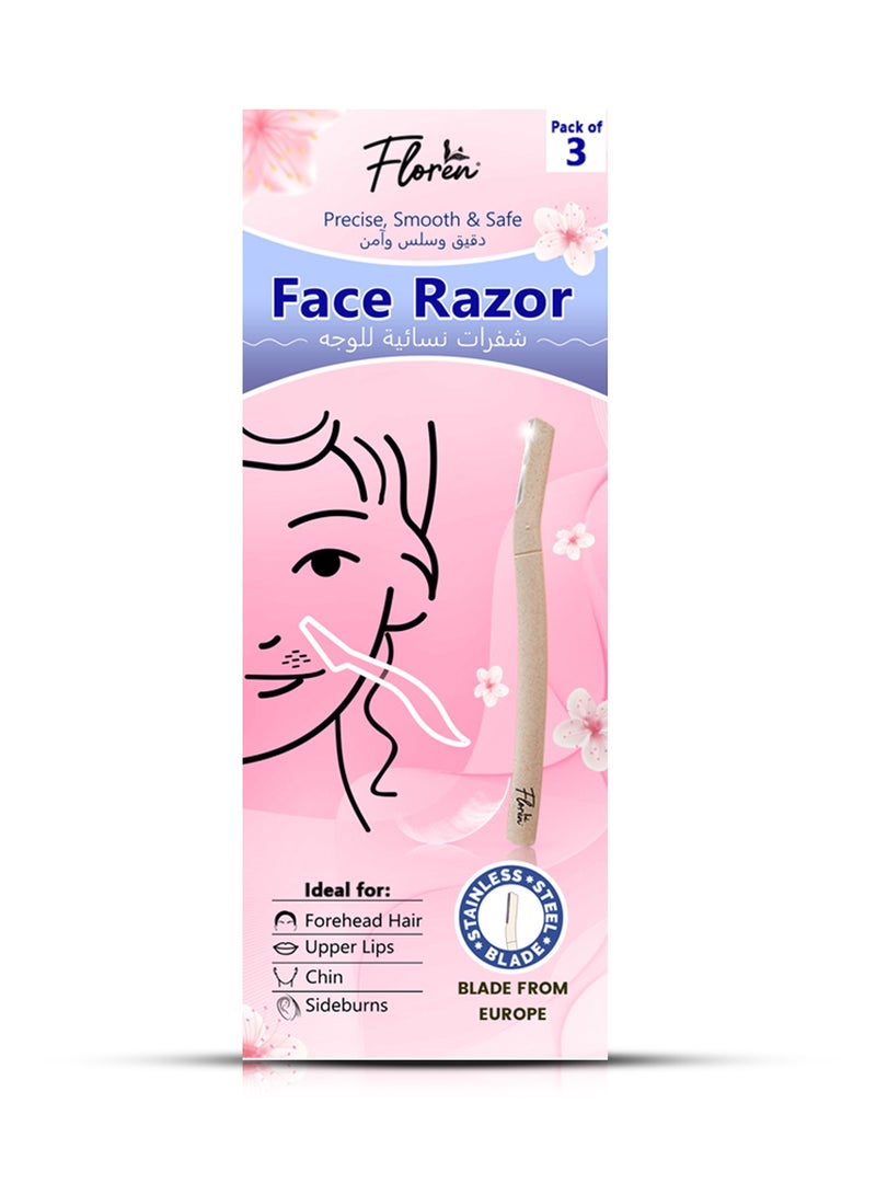 Floren Face Razor – Pack of 3