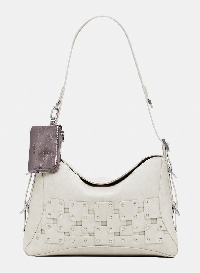 DESIGUAL Medium studded patch handbag - Image 2