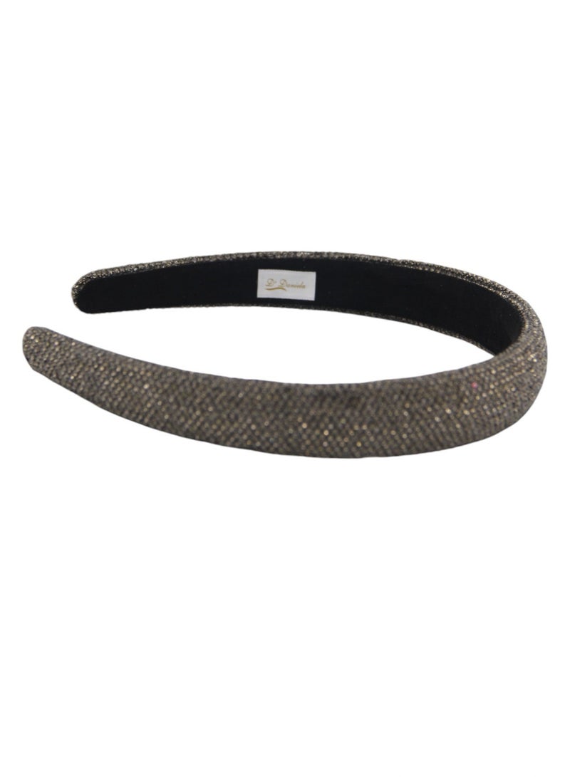 Bidani Sparkly Padded Hairband - Dark Gray - Image 3