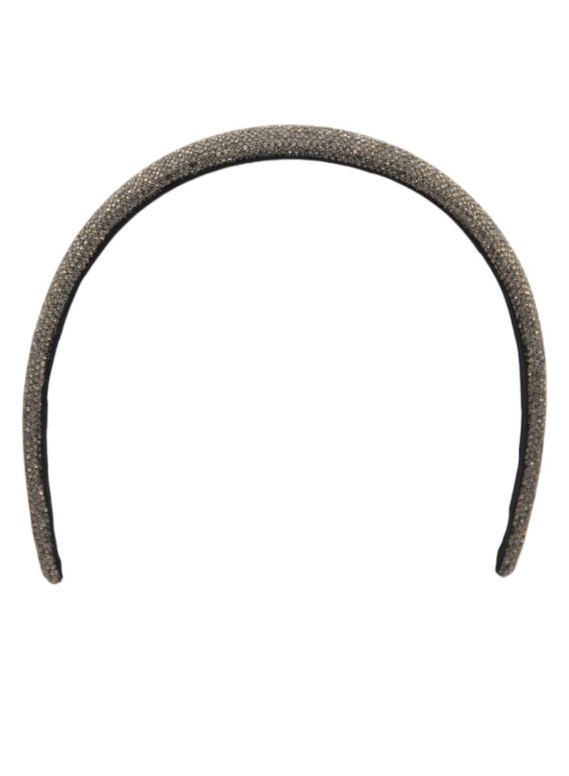 Bidani Sparkly Padded Hairband - Dark Gray - Image 2