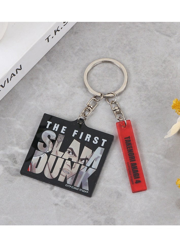 KUYING Creative Slam Dunk Keychain Student Backpack Pendant 
