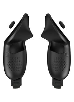 Geekria Geekria Silicone Controller Cover Compatible with Q3, Anti-Throw Handle Sleeve with Adjustable Wrist Knuckle and Signal Hole, VR Touch Controller Grip Cover (Black/1 Pair)  - Image 3
