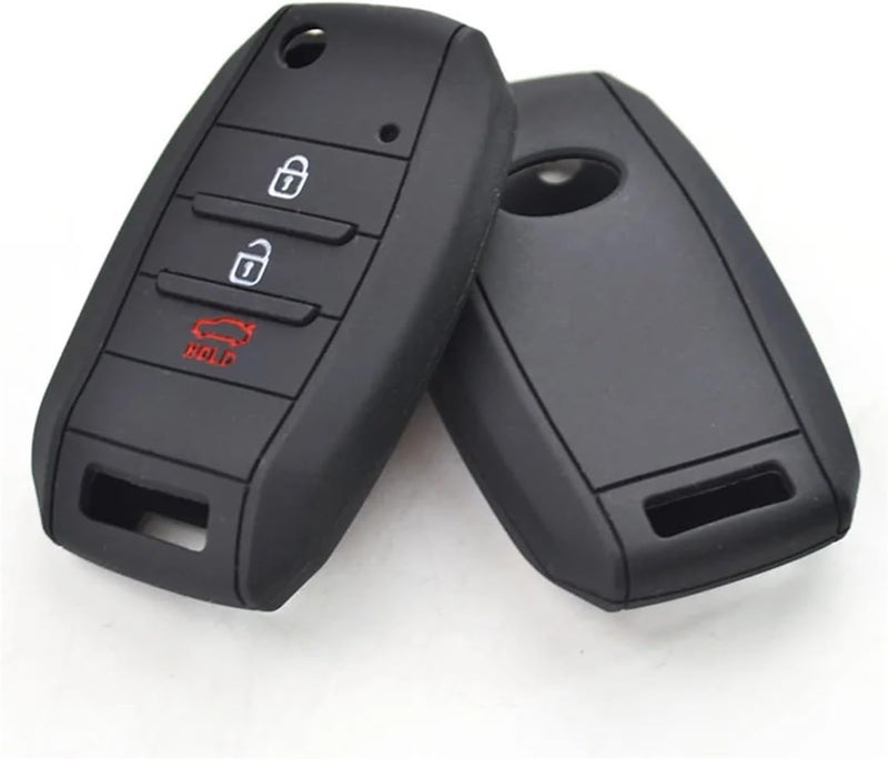 QASULER 3 Buttons Silicone Car Remote Key Cover - Image 1