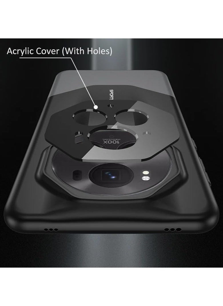 General - Case Compatible with Honor Magic 6 Pro Case, 2 in 1 Frosted Hard PC Shell Ultra-thin Camera Lens Protection Shockproof Protective Cover for Honor Magic6 Pro - Image 1