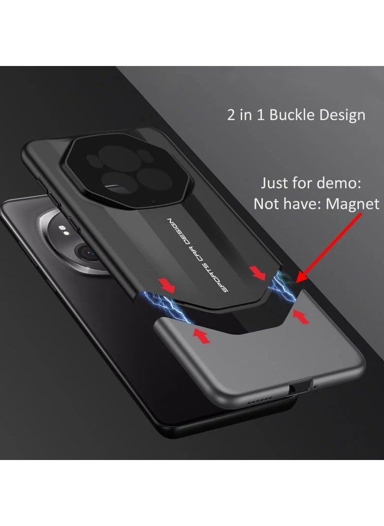 General - Case Compatible with Honor Magic 6 Pro Case, 2 in 1 Frosted Hard PC Shell Ultra-thin Camera Lens Protection Shockproof Protective Cover for Honor Magic6 Pro - Image 1